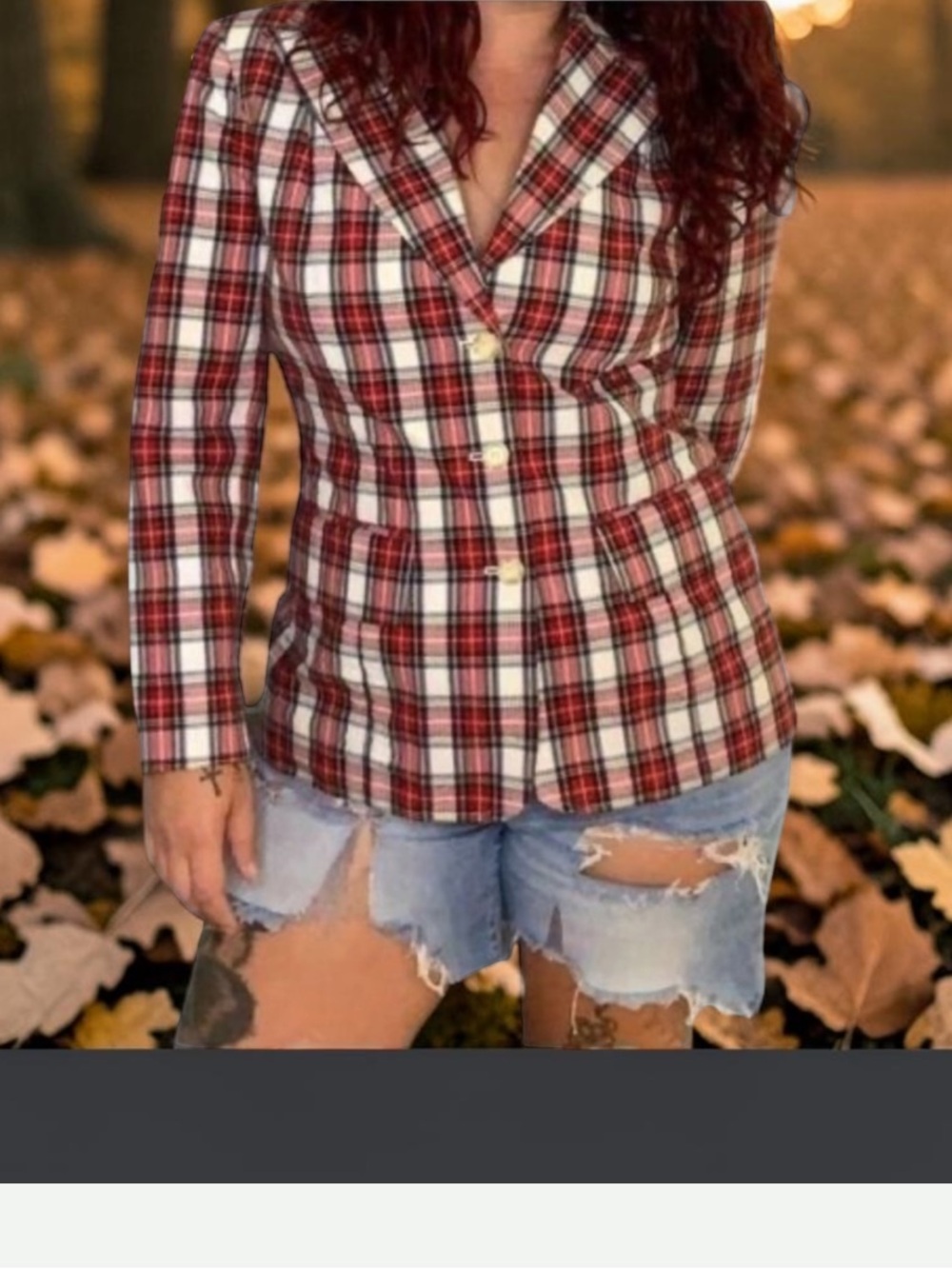 Tommy Hilfiger Vintage Red Plaid Blazer
Jacket Preppy Old Money Sz 10